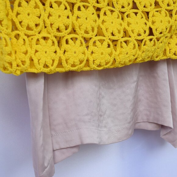 Diane Von Fustenberg Inaya Crochet Yellow Dress - Picture 11 of 12